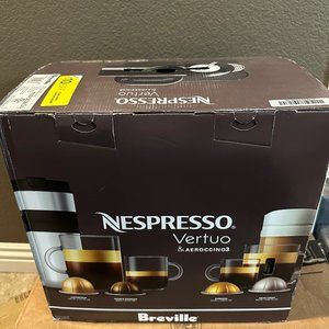 New Nespresso Vertuo & Aeroccino3 Chrome Breville